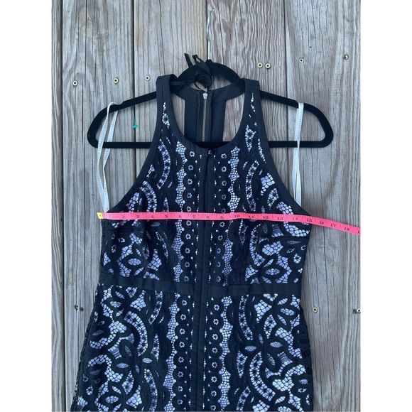 Tracy Reese NWT Meridian Lace Maxi Dress Black Overlay, Size 6, MSRP $399 - Picture 9 of 10